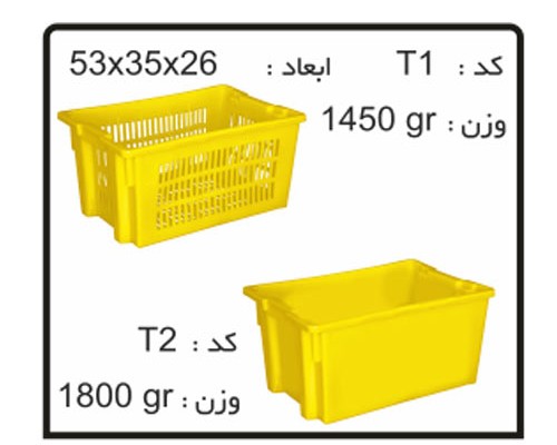 جعبه های صادراتی (ترانسفر) کد T1