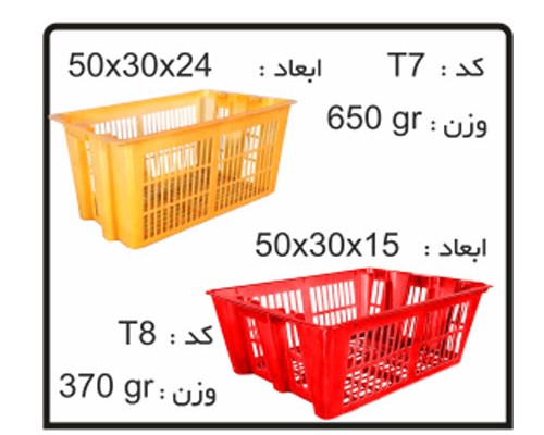 جعبه های صادراتی (ترانسفر)کدT7
